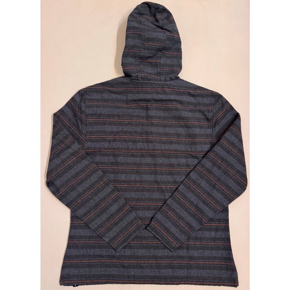NWT prAna Men's Westbrook Hooded Flannel Stormy Night Sz S - Picture 2 of 5